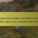 Boosters Bonuscodes voor World of Tanks Blitz: Typen, Duur, Activatie-instructies